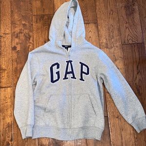 GapKids gray hooded sweatshirt.  Youth medium
